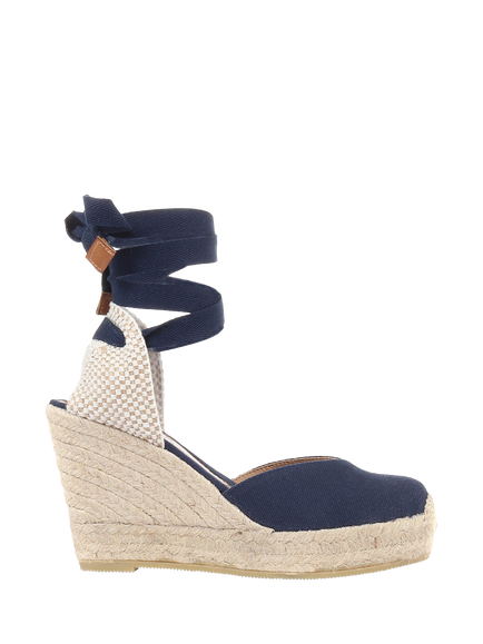 Jones Bootmaker Alyssa Wedge Espadrille Sandals, Navy, Navy