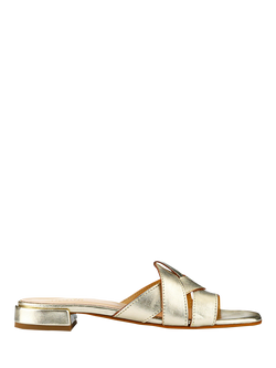 Jones Bootmaker Genesis Smart Leather Mule Sandals, Metallic, Metallic