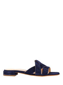 Jones Bootmaker Genesis Smart Leather Mule Sandals, Navy