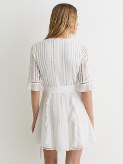 Reiss Armina Dress, Ivory - view 2, Ivory