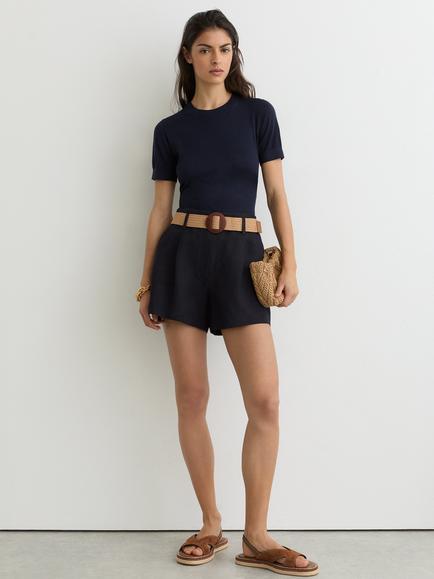 Reiss Matilda Tailored Shorts, Navy, Navy
