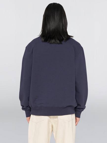 Edwin Isy Crew Neck Cotton Blend Sweatshirt, Maritime Blue - view 2, Maritime Blue
