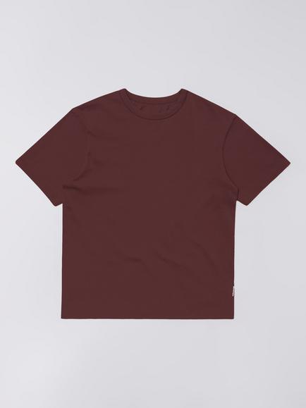 Edwin Basic Rum Cotton Crew Neck T-Shirt, Rum Raisin, Rum Raisin