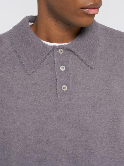 Edwin Dex Wool Blend Polo Sweater, Excalibur - view 2, Excalibur