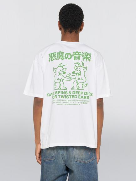 Edwin Rare Spins Cotton T-Shirt, White - view 2, White