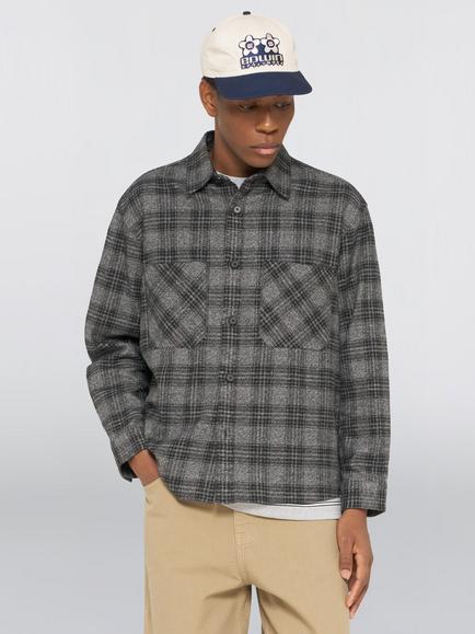 Edwin Ace Shirt, Black/Grey, Black/Grey