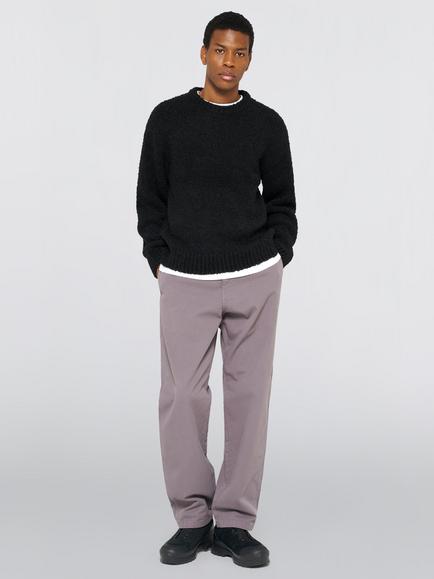 Edwin Dun Textured Jumper, Black - view 2, Black