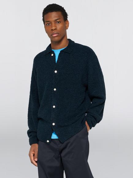Edwin Gemini Cardigan, Navy, Navy