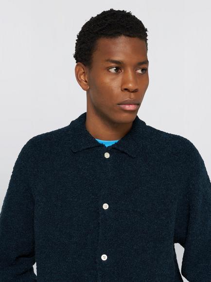 Edwin Gemini Cardigan, Navy - view 2, Navy