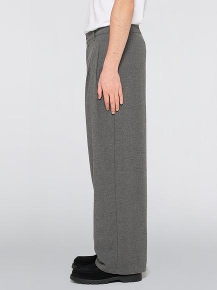 Edwin Alden Wool Trousers, Grey Marl - view 2, Grey Marl