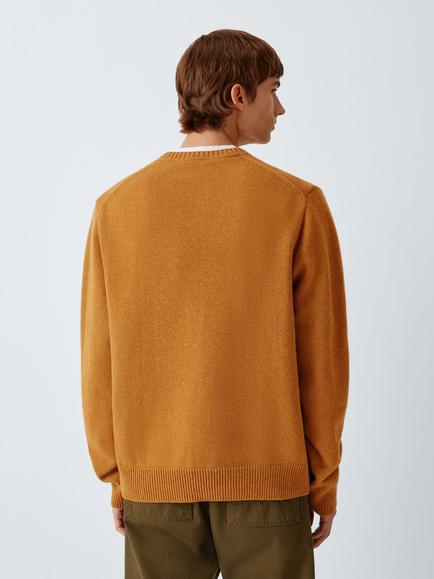 forét Flag Collection Wool Rich Jumper, Rust - view 2, Rust