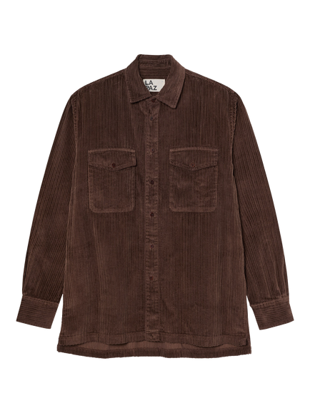 La Paz Aguiar Cotton Overshirt, Brown, Brown