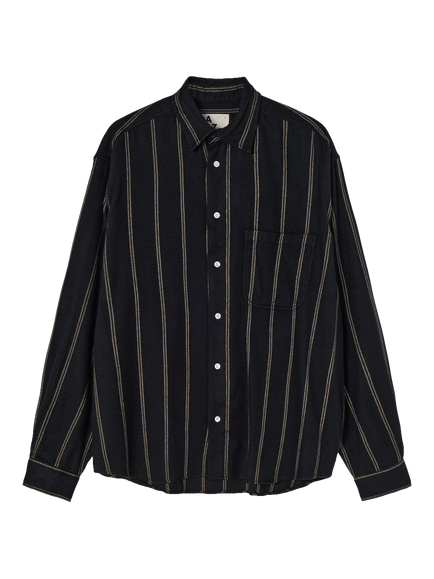 La Paz Carvalho Oversized Shirt, Black/Ecru