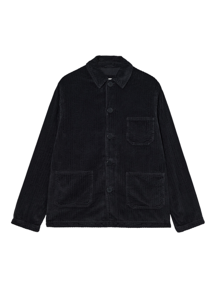La Paz Baptista Cotton Workwear Jacket, Black Soft Cord, Black Soft Cord