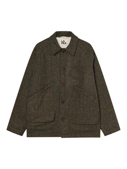 La Paz Mantero Wool Jacket, Green/Yellow