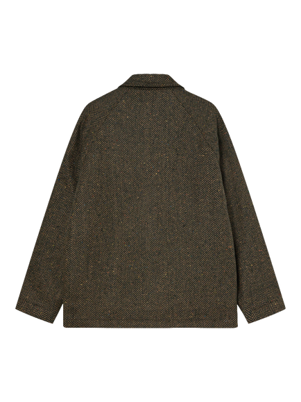La Paz Mantero Wool Jacket - view 2, Green/Yellow