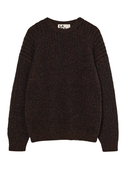 La Paz Delgado Crew Neck Jumper, Brown/Black