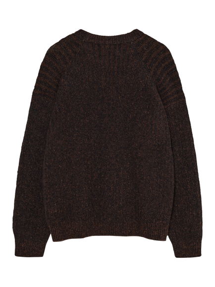 La Paz Delgado Crew Neck Jumper - view 2, Brown/Black