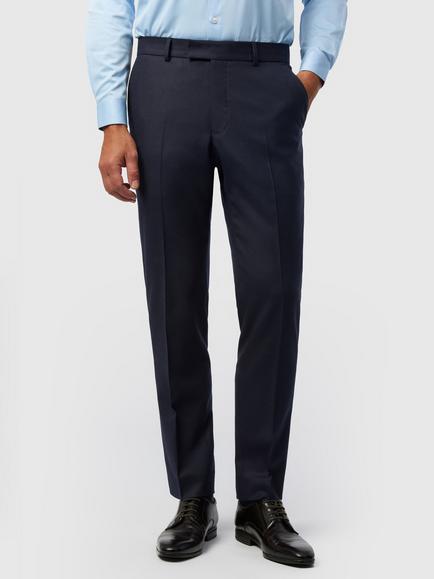 Ted Baker Tailored Fit Wool Blend Trousers, Navy
