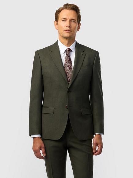Ted Baker Tailored Fit Wool Blend Blazer, Forest, Forest