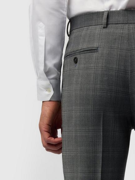 Ted Baker Tailored Fit Performance Check Wool Blend Blazer, Grey - view 2, Grey