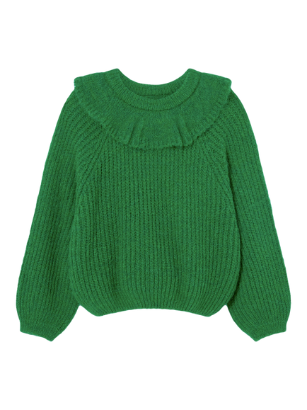 Cozmo Brand Kids' Lua Sweater, Grass - view 2, Grass