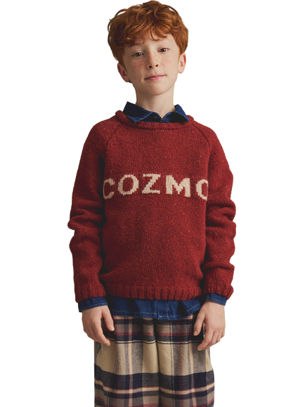Cozmo Brand Kids' Nilo Knitted Jumper, Ginger, Ginger