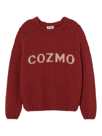 Cozmo Brand Kids' Nilo Knitted Jumper, Ginger - view 2, Ginger