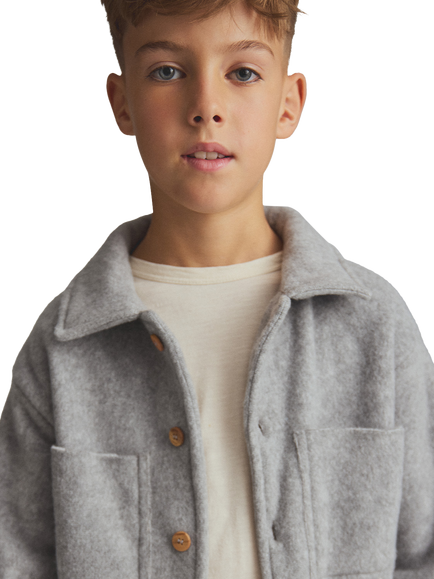 Cozmo Brand Kids' Alghero Overshirt, Grey - view 2, Grey