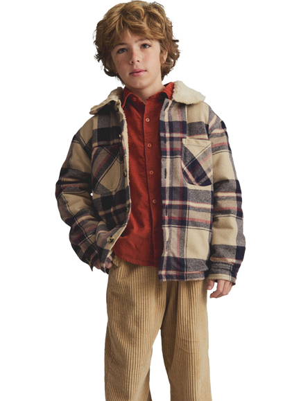 Cozmo Brand Kids' Oslo Flannel Jacket, Multi, Multi