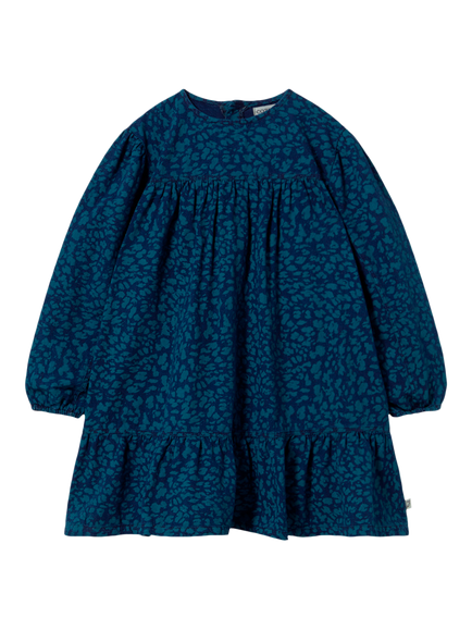 Cozmo Brand Kids' London Denim Dress, Blue - view 2, Blue