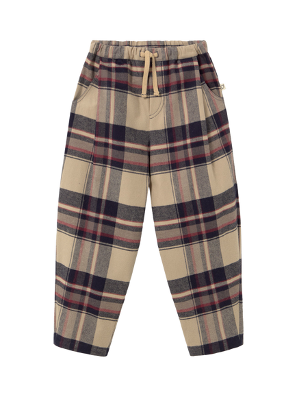 Cozmo Brand Kids' Elton Flannel Trousers, Multi - view 2, Multi