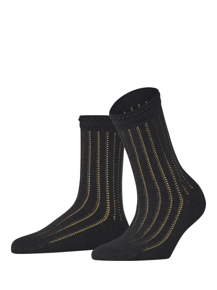 FALKE Eyelet Ankle Socks, Black