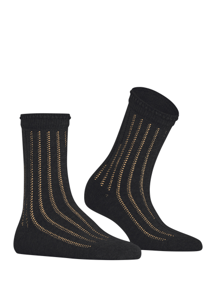 FALKE Eyelet Ankle Socks - view 2, Black