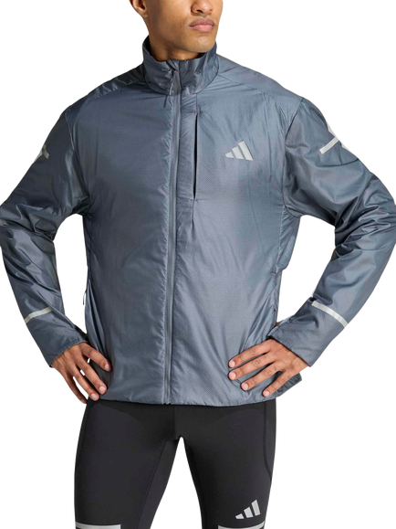 adidas adi365 Men's Running Light Warm Jacket, Onix, Onix