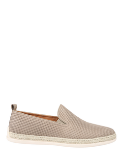 Jones Bootmaker Quince Leather Slip On Espadrilles, Sand