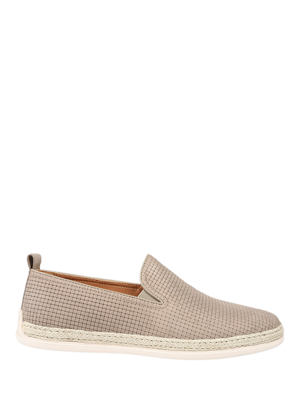 Jones Bootmaker Quince Leather Slip On Espadrilles, Sand