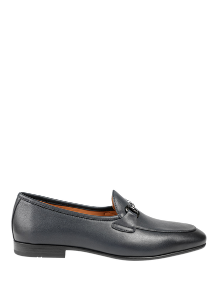 Jones Bootmaker Remus Leather Loafers, Navy