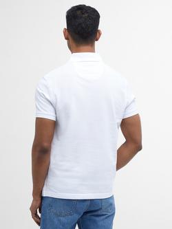 Barbour Tartan Pique Polo Shirt - view 2, White