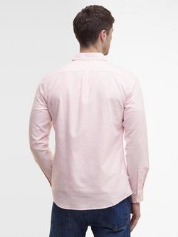 Barbour Cotton Striped Tailored Oxford Shirt, Pink - view 2, Pink