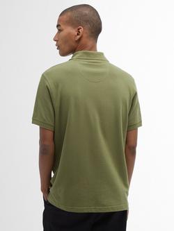 Barbour Tartan Pique Polo Shirt - view 2, Burnt Olive