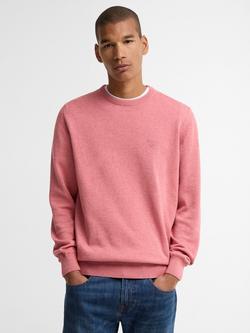 Barbour Pima Cotton Crew Neck Jumper, Pink Clay
