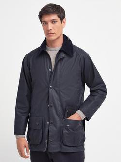 Barbour Beaufort Waxed Cotton Jacket, Navy
