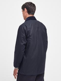 Barbour Beaufort Waxed Cotton Jacket - view 2, Navy