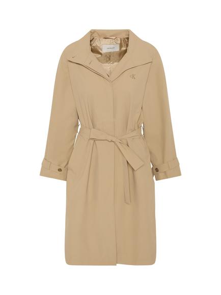 Calvin Klein Tech Long Trench Coat, Light Brown - view 2, Light Brown