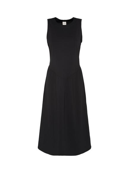 Calvin Klein Crew Neck Sleeveless Midi Dress, Black - view 2, Black