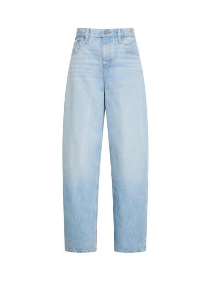 Calvin Klein Relaxed Barrel Jeans, Light Blue - view 2, Light Blue