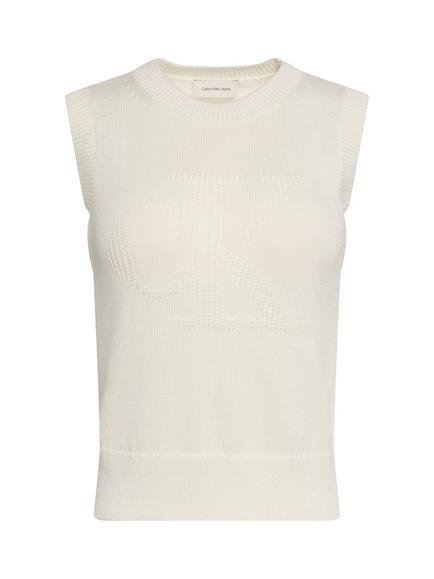 Calvin Klein Pure Cotton Tank Top, White - view 2, White