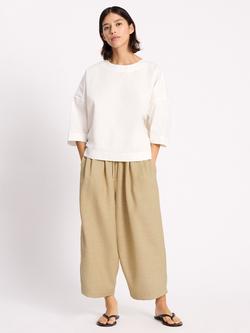 Albaray Anna Unwin Cotton Poplin Relaxed Fit Top, White, White