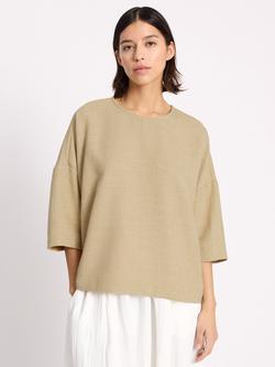 Albaray Anna Unwin Woven Oversized Top, Ochre, Ochre
